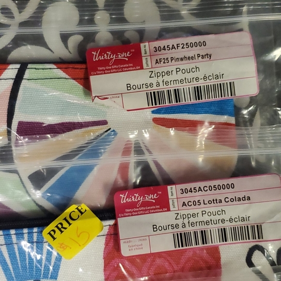 NIB Zipper Pouches - Picture 4 of 6